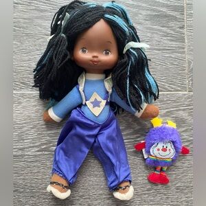 1983 Vintage Rainbow Brite Indigo Doll with Hammy Sprite